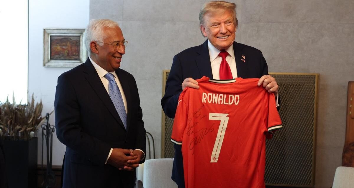 Cristiano Ronaldo a Trump en la cumbre del G-7: “Para el presidente. Jugando por la paz”