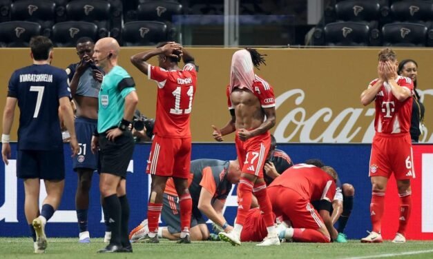 Dos chispazos de Doué y Dembélé encumbran al PSG y dejan KO a un Bayern que llora a Musiala