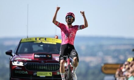 Van der Poel, líder por un suspiro en el día grande de Healy