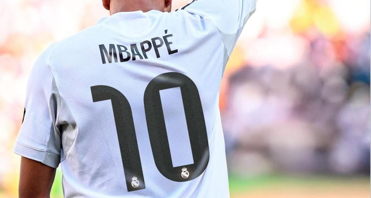 Kylian Mbappé lucirá el 10 en el Real Madrid