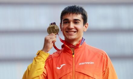 Ander Garaiar se cuelga el oro más deseado después de entrenar en un carril bici y cambiar su hoja de ruta por una lesión