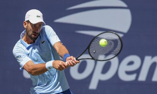 Djokovic se sobrepone a un valiente Svadja en un deslucido partido