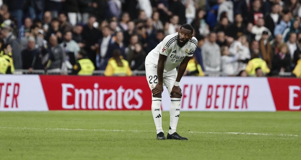 Rüdiger se rompe para diez o doce semanas