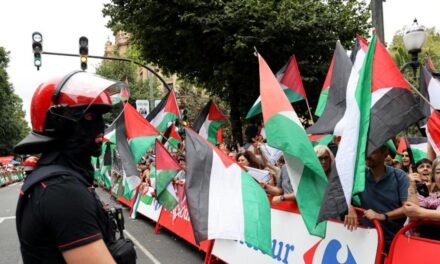 Manifestantes anti Israel fuerzan la neutralización de la 11.ª etapa