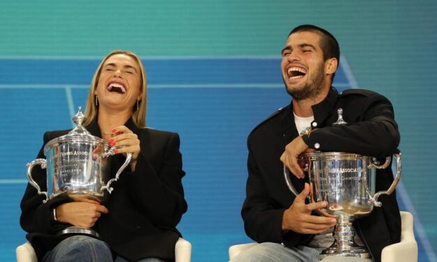 De cómo Alcaraz celebró su victoria en el US Open