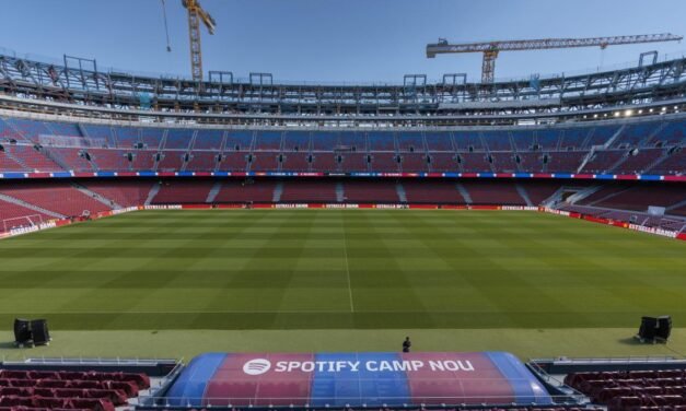 La UEFA publica en su web que el Barça-Olympiacos se jugará en el Spotify Camp Nou