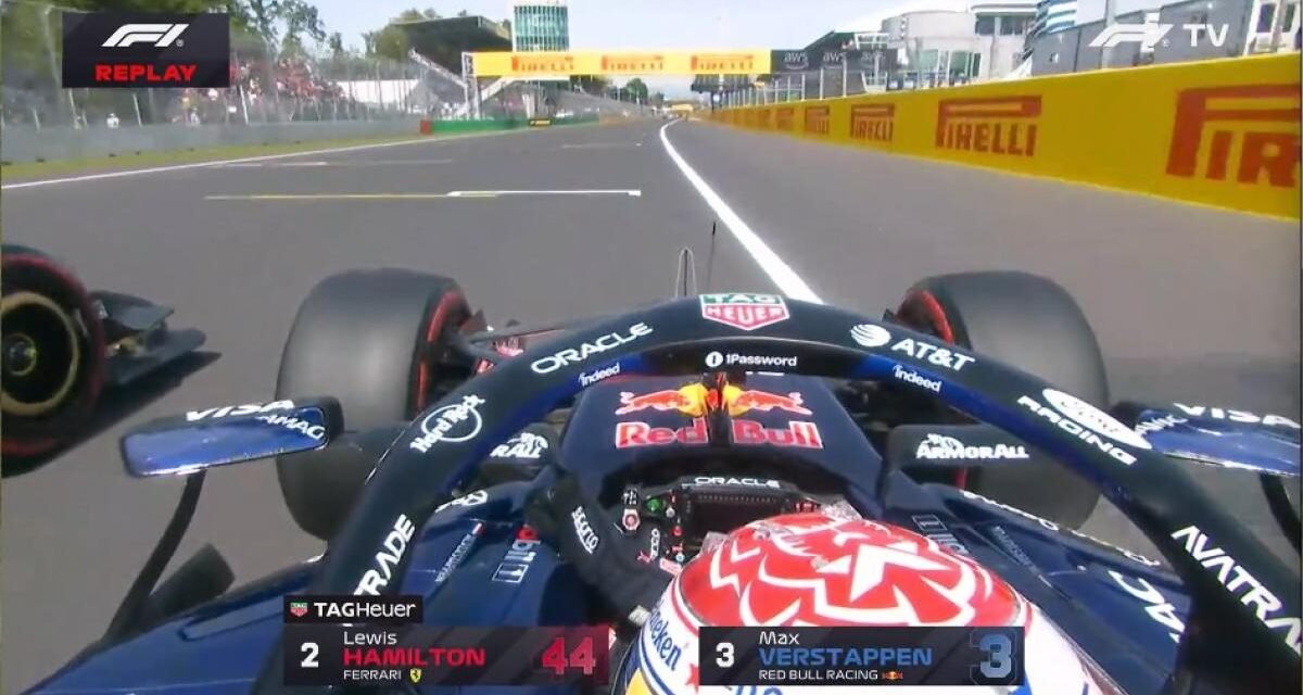 El tremendo enfado de Verstappen con Hamilton: le enseña el dedo tras un brusco adelantamiento