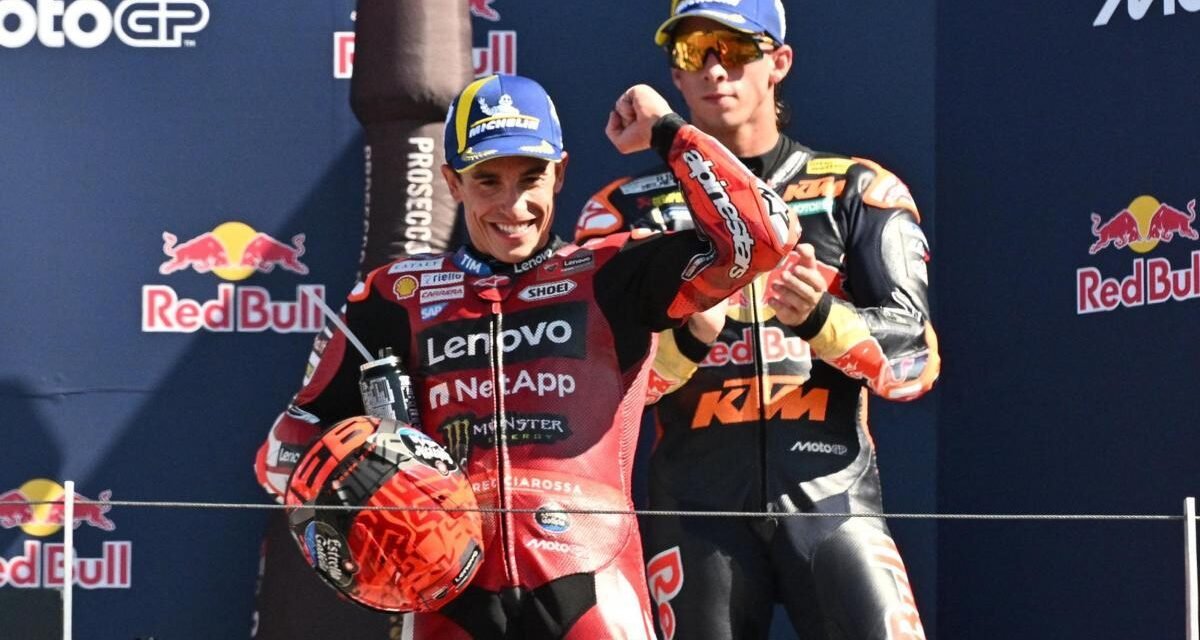Golpe sobre la mesa de Marc Márquez en San Marino