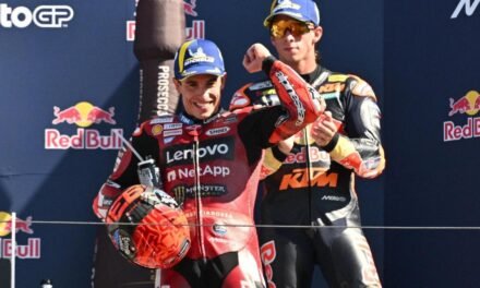 Golpe sobre la mesa de Marc Márquez en San Marino