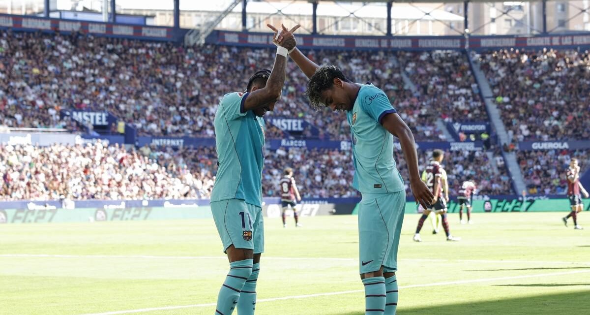 El Barça golea pero descubre lo que es sufrir ante el Levante