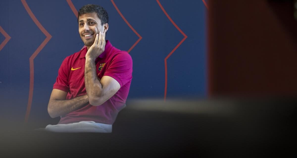 Rodri: “Elegí al Barça porque tiene mimbres para ser de los mejores del mundo”