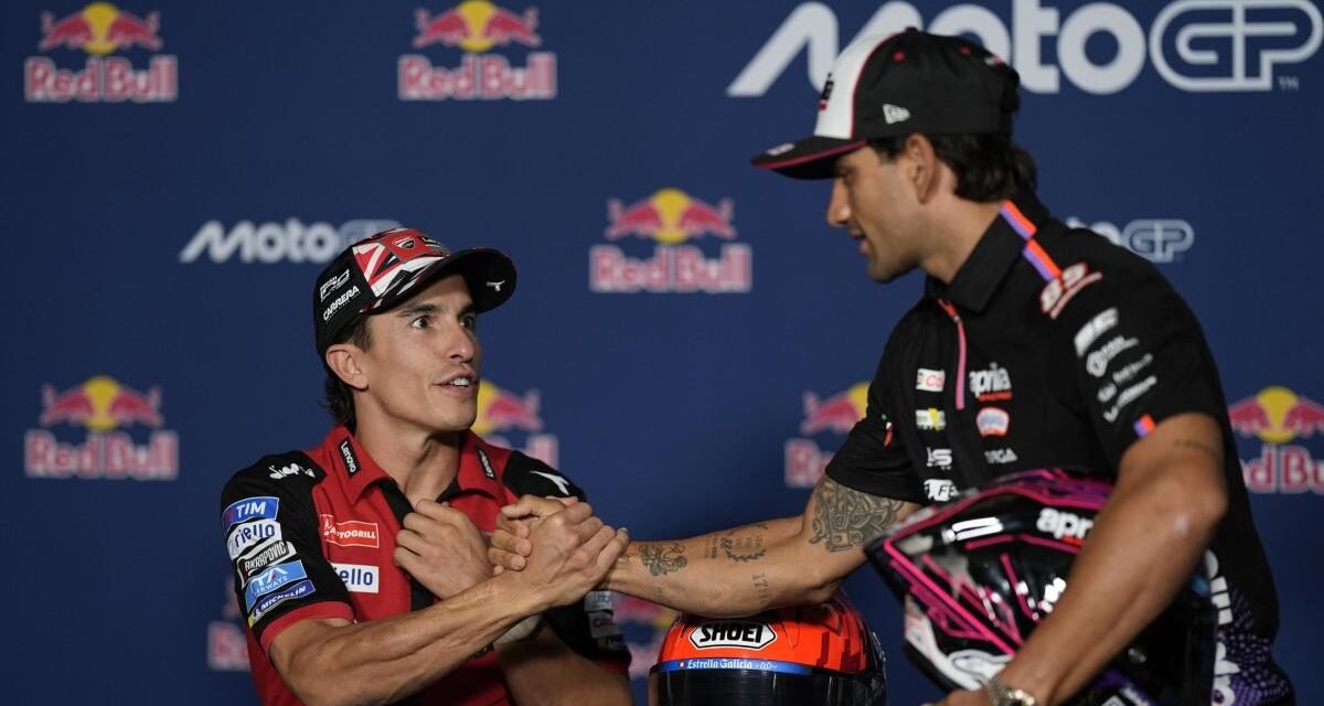 Jorge Martín hace saltar las alarmas en su lucha por el Mundial de MotoGP con Marc Márquez: “Estamos rotos”
