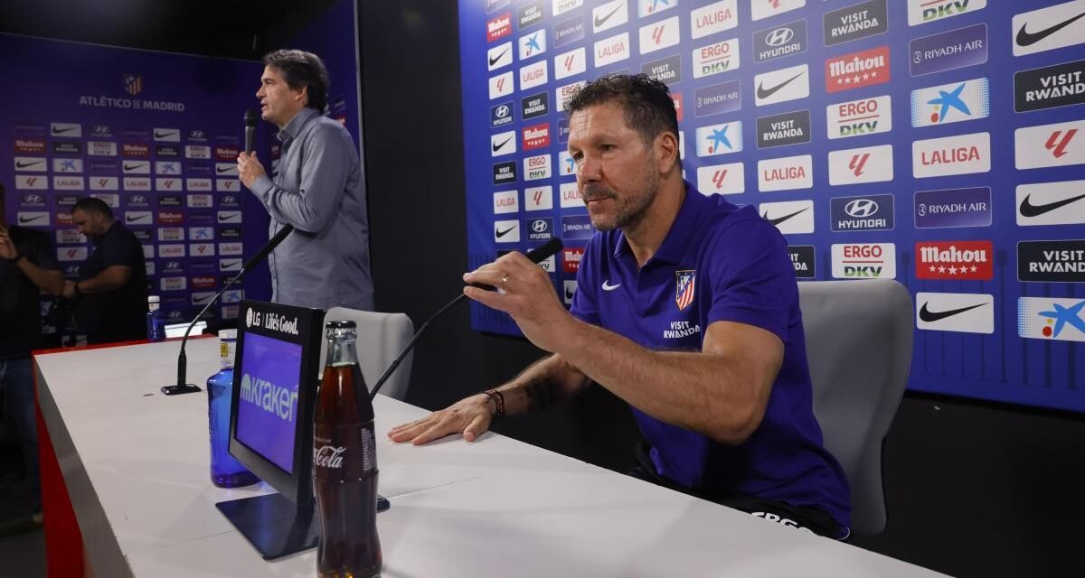 Simeone: “Tengo mucha admiración por Mourinho”
