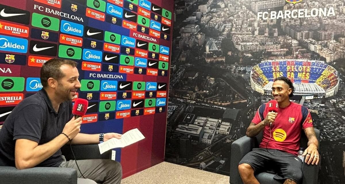 El deseo de Raphinha: “Ojalá pueda terminar mi carrera en el Barça”