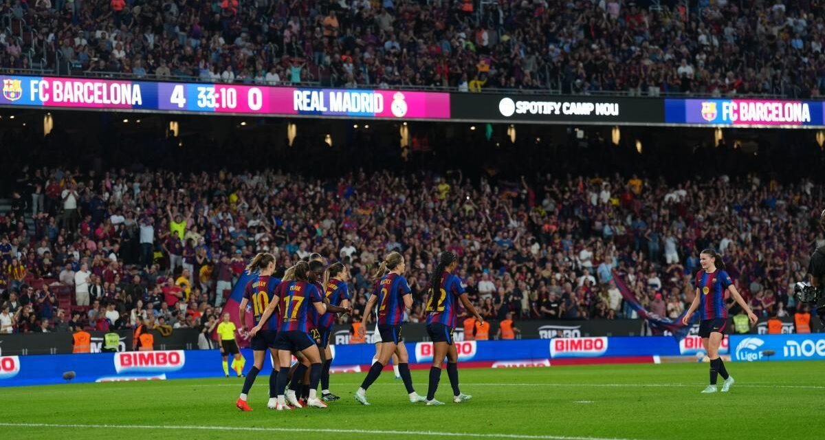 El clásico de Liga F, récord de recaudación en el Camp Nou: 1.3 millones de euros